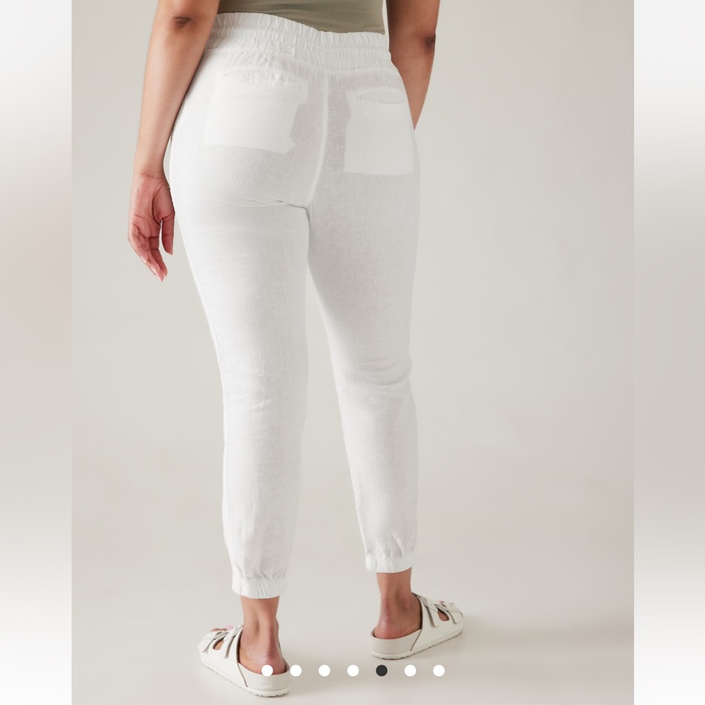 Athleta Cabo Linen Joggers - Size 12, NWT - Picture 2 of 7